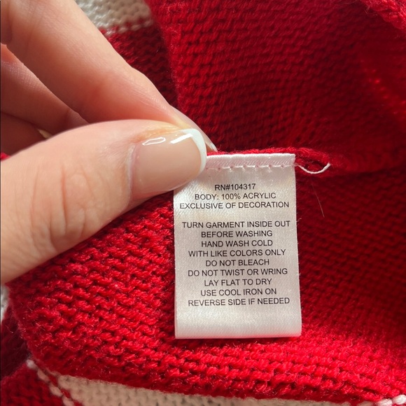 Vintage Y2K Mrs claus elf ugly Christmas sweater dress S holiday festive cozy - Picture 8 of 10